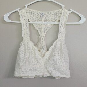 Intimately Free People Cream Racerback Lace Bralet Size XS
